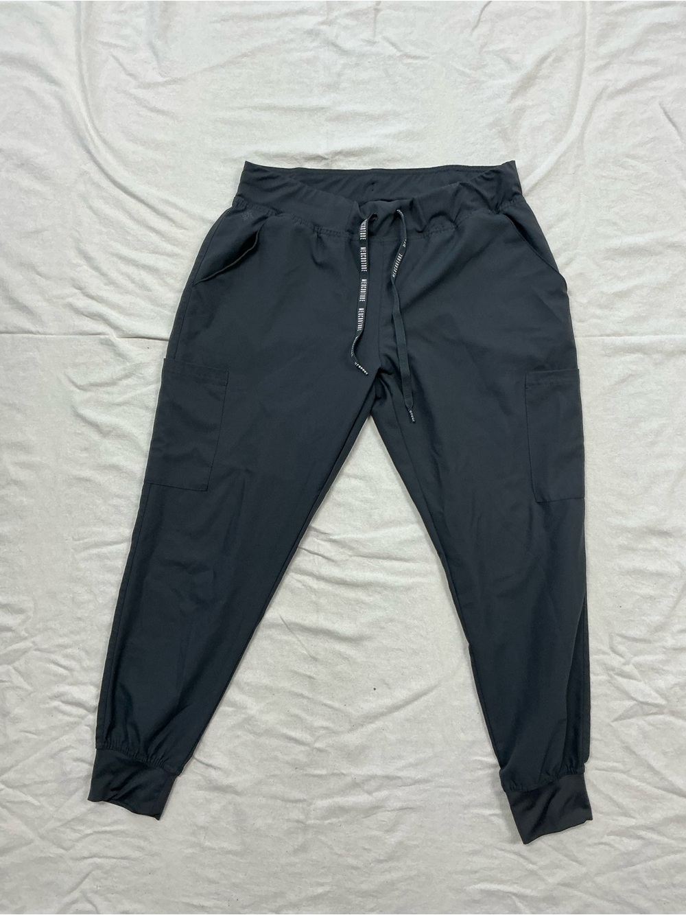 Med Couture Black Jogger Pants with Cargo Pockets